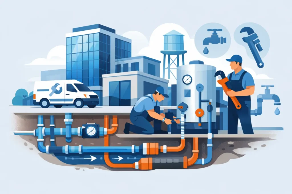 How Does Commercial Plumbing Work?
